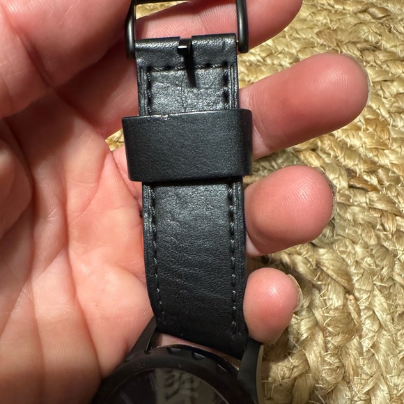 Men’s JR1354 Fossil Nate Chronograph Black Leather Watch - Picture 3 of 4